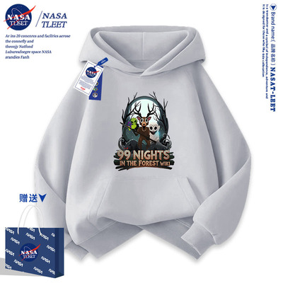 NASA联名99夜森林鹿Nights in The Forest Deer 儿童连帽衫卫衣服