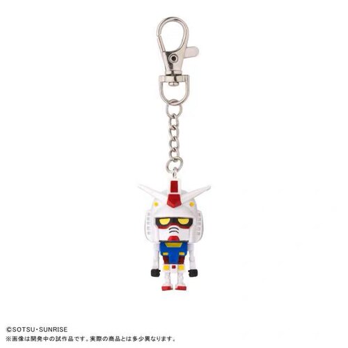 万代正版会场限定高达元祖钥匙扣RX78量产型扎古钥匙扣 夏亚挂件