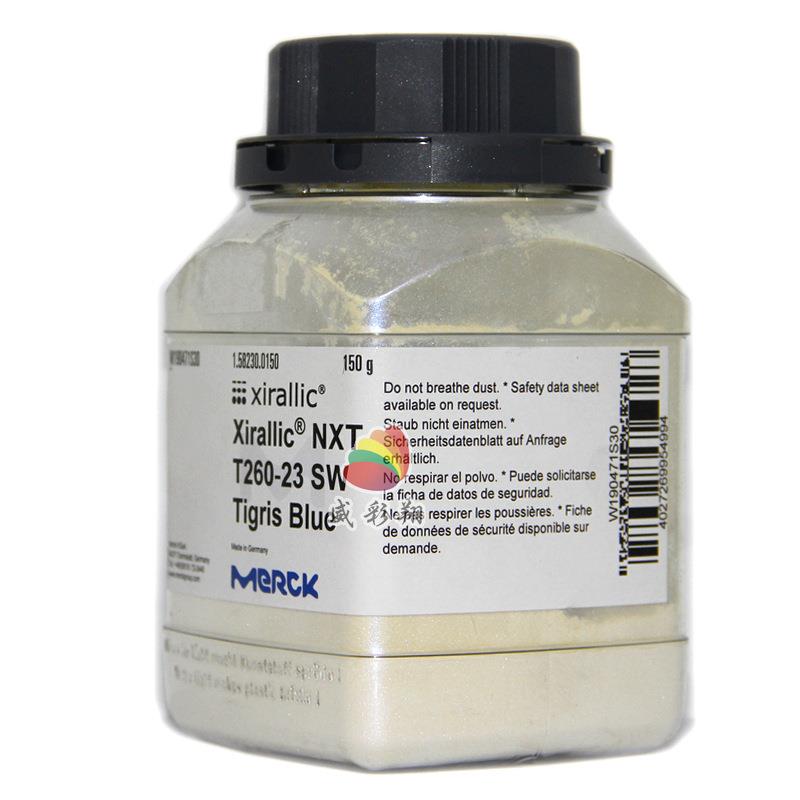 德国进口默克珠光粉XIRALLIC NXT T260-23 SW耐候级水晶幻彩蓝色