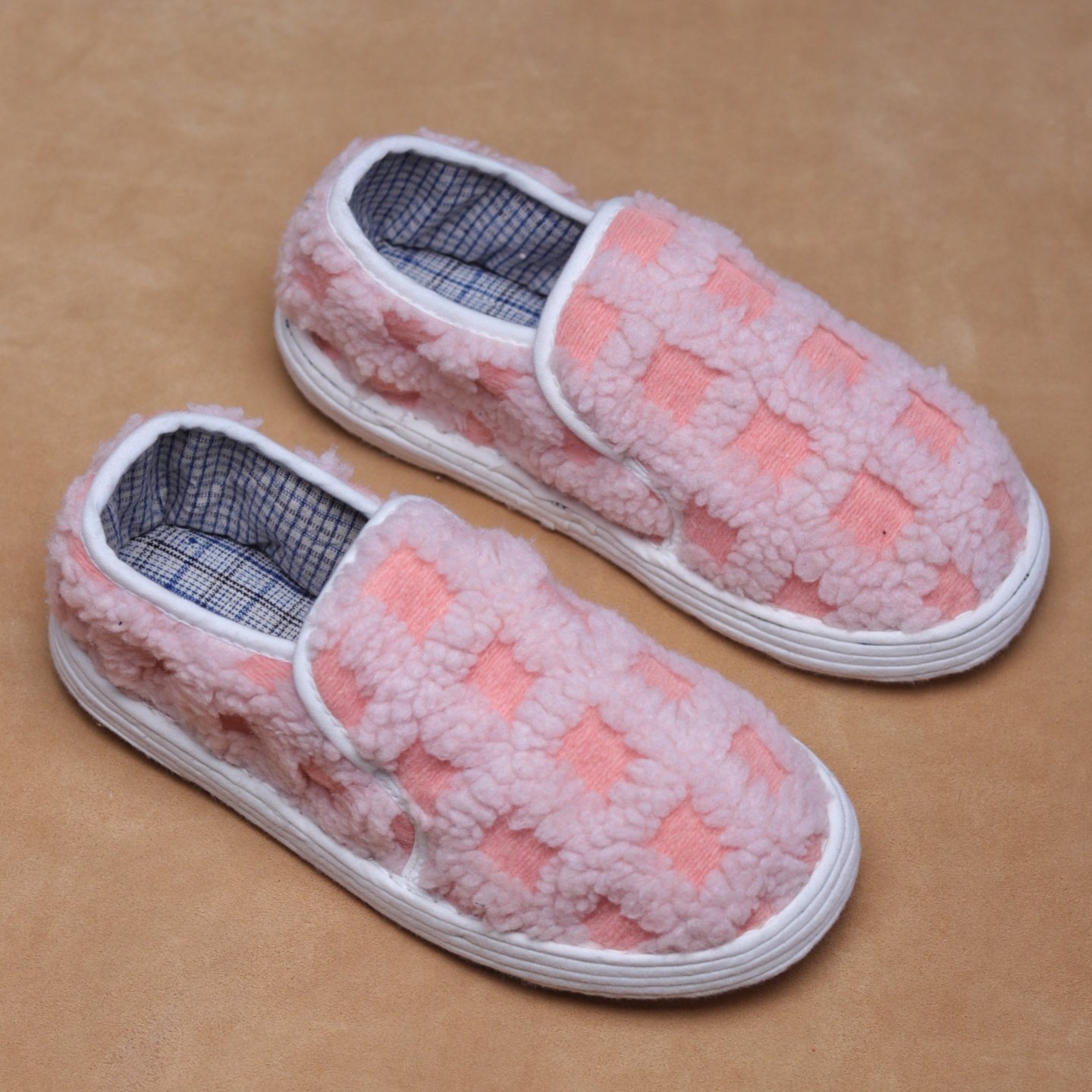 【加厚摇粒绒软底布鞋】纯手工千层底布鞋女冬季家居室外平底棉鞋