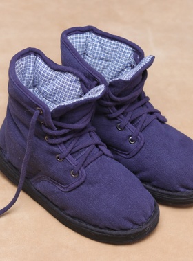 【冬季保暖搜手工大棉鞋】纯手工千层底布鞋女加厚棉花系带布棉鞋