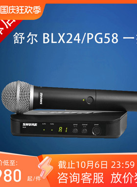 Shure/舒尔BLX24/PG58/SM58 BLX24/BETA58手持演出会议无线话筒
