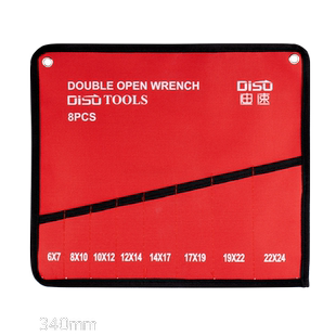 迪速扳手套装帆布袋棘轮开口呆梅花两用扳手收纳袋加厚电工工具包