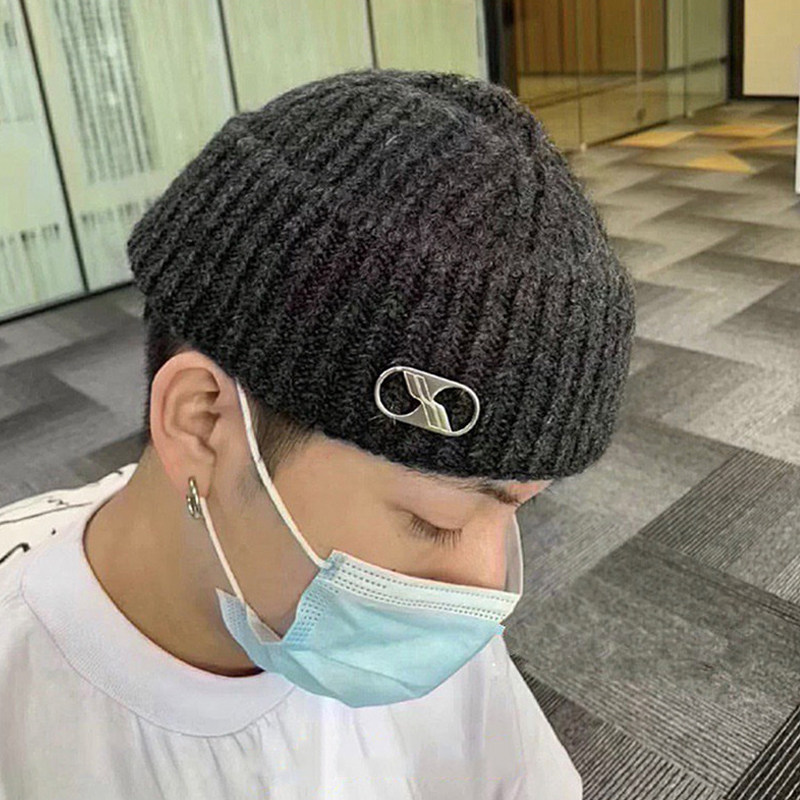 韩国ins加厚铁环毛线帽子潮网红同款保暖秋冬针织帽个性街头冷帽,服饰配件/皮带/帽子/围巾,帽子,淘宝优惠券,粉丝福利购,淘宝优惠卷