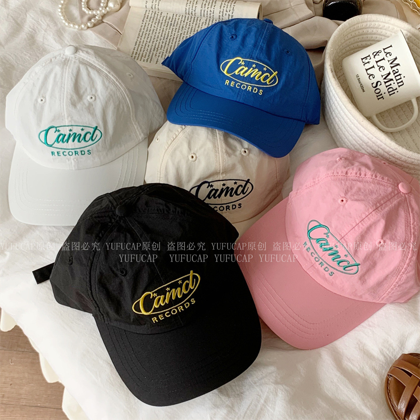 薄款遮阳防晒透气棒球帽子女韩版粉色宽檐速干软顶百搭鸭舌帽情侣