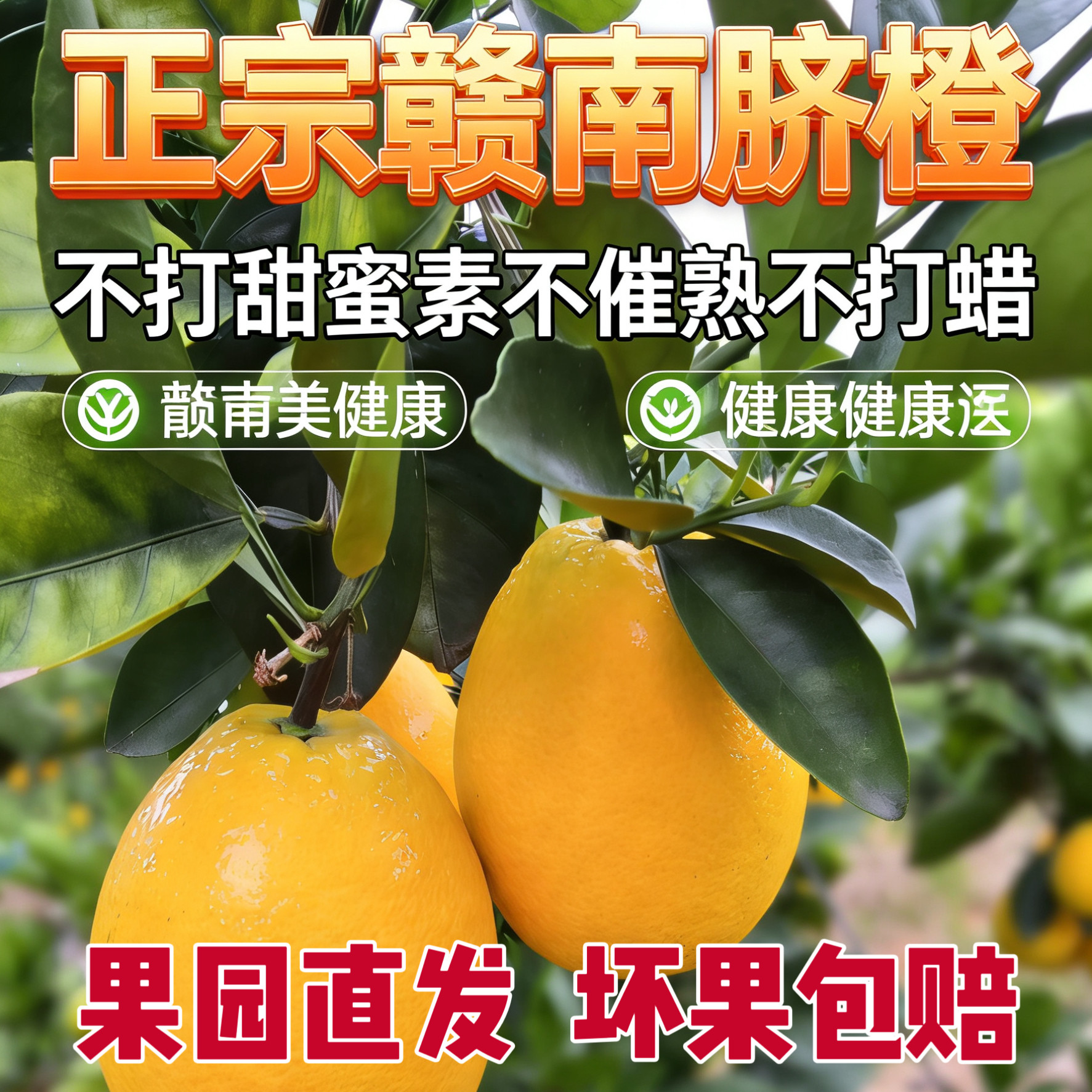 【热销】正宗赣南脐橙新鲜水果正宗赣南特产甜美多汁橙子包邮