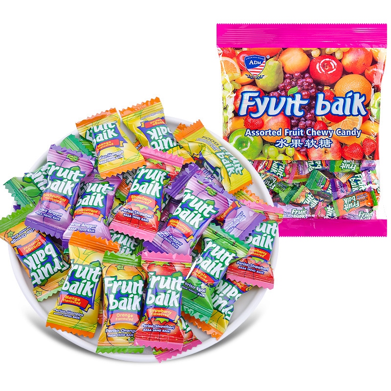ADM水果软糖500g散装结婚礼喜糖马来西亚混合糖果小零食
