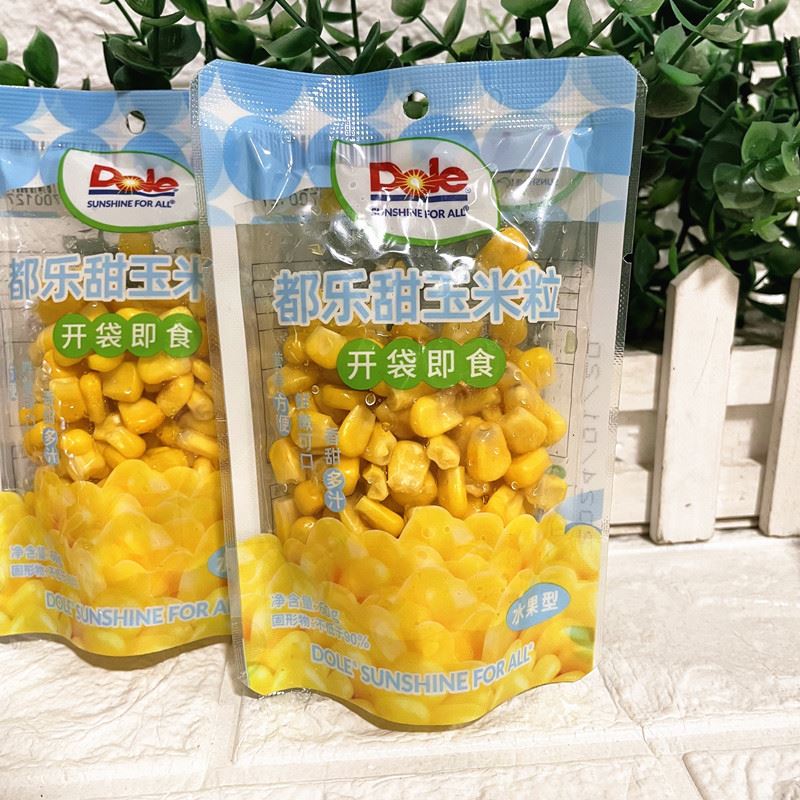 都乐甜玉米粒5包10包开袋即食辅食dole水果型甜玉米粒