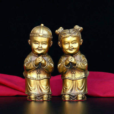 黄铜材质祝福中式客厅