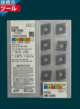 日本HITACHI日立数控刀片 CPMT120308Z CY250 CPMT090308Z CY250