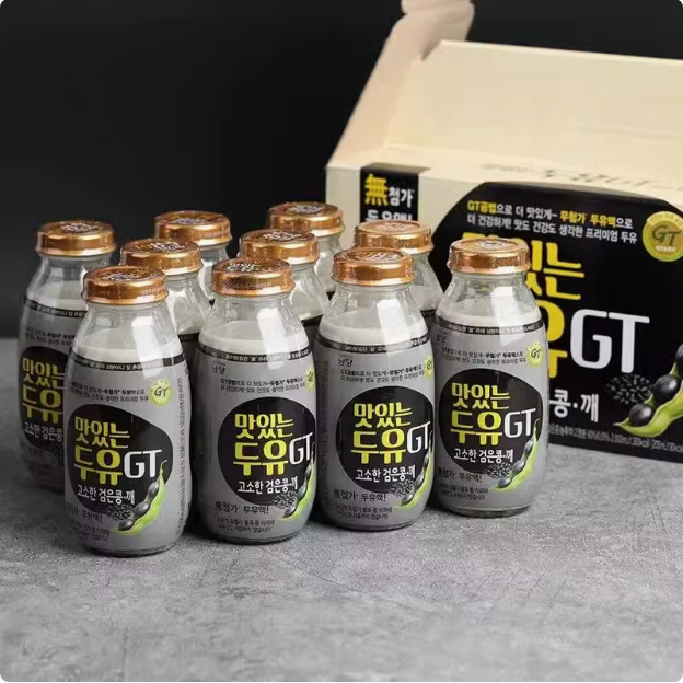 现货韩国进口南阳GT黑豆乳饮料南阳豆奶大豆黑芝麻黑豆奶