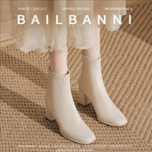 百丽班尼法式 单靴春秋新款 白色小短靴加绒瘦瘦靴高跟裸靴马丁靴子