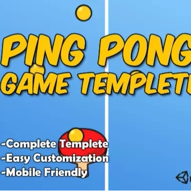 Unity Ping Pong Complete Game Tepmplate1.1接乒乓球2d完整游戏