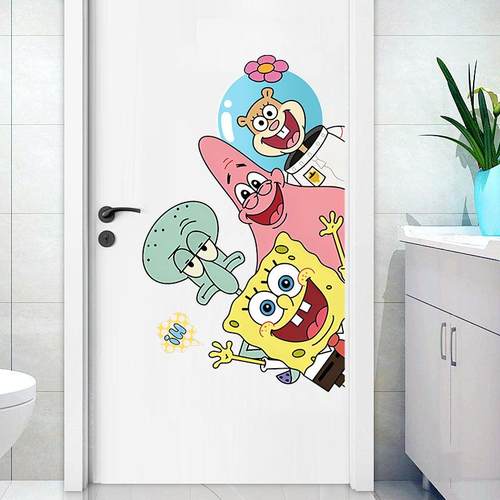 海绵宝宝可爱卡通幼儿园装饰墙贴