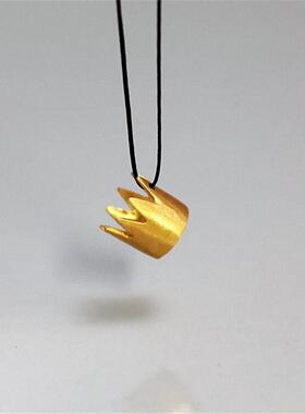 希腊童话皇冠纯银镀金锁骨链