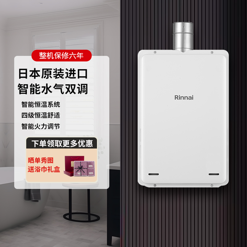 林内天燃气热水器强排式20升