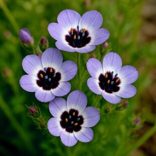 【三色吉利花种子】三色鸟眼花介代花Gilia tricolor花期长春播