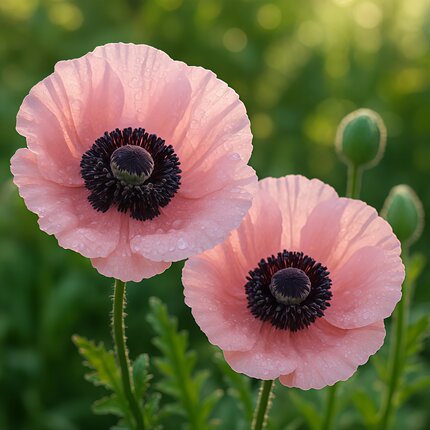 进口切花东方虞美人种子Oriental Poppy鲑鱼色鲑粉色耐寒阳台庭院