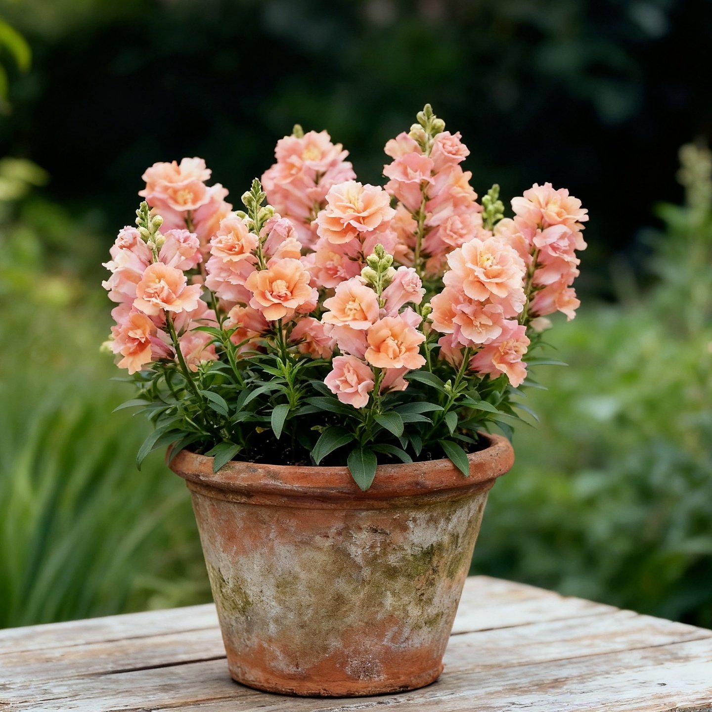 进口矮杆金鱼草种子/双子星/桃粉色渐变重瓣耐寒矮生金鱼草春秋播