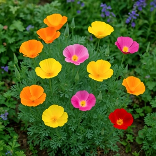 花菱草种子加州虞美人洋丽春金英花人参花春秋播耐寒盆栽花海种籽