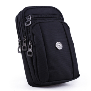 多功能男士 穿皮带腰包7.2寸手机包单肩斜挎挂包徒步运动手机腰包