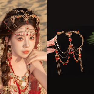 2024年新款敦煌异域西域头饰古风汉服舞姬饰品狐狸额头额饰配饰女