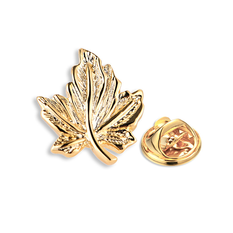 胸针胸花胸章领针配饰西服西装男士金色叶子枫叶徽章银色针扣胸扣