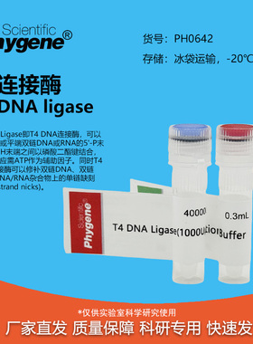 T4 DNA Ligase T4 DNA连接酶 T4连接酶 40000U PH0642 PHYGENE