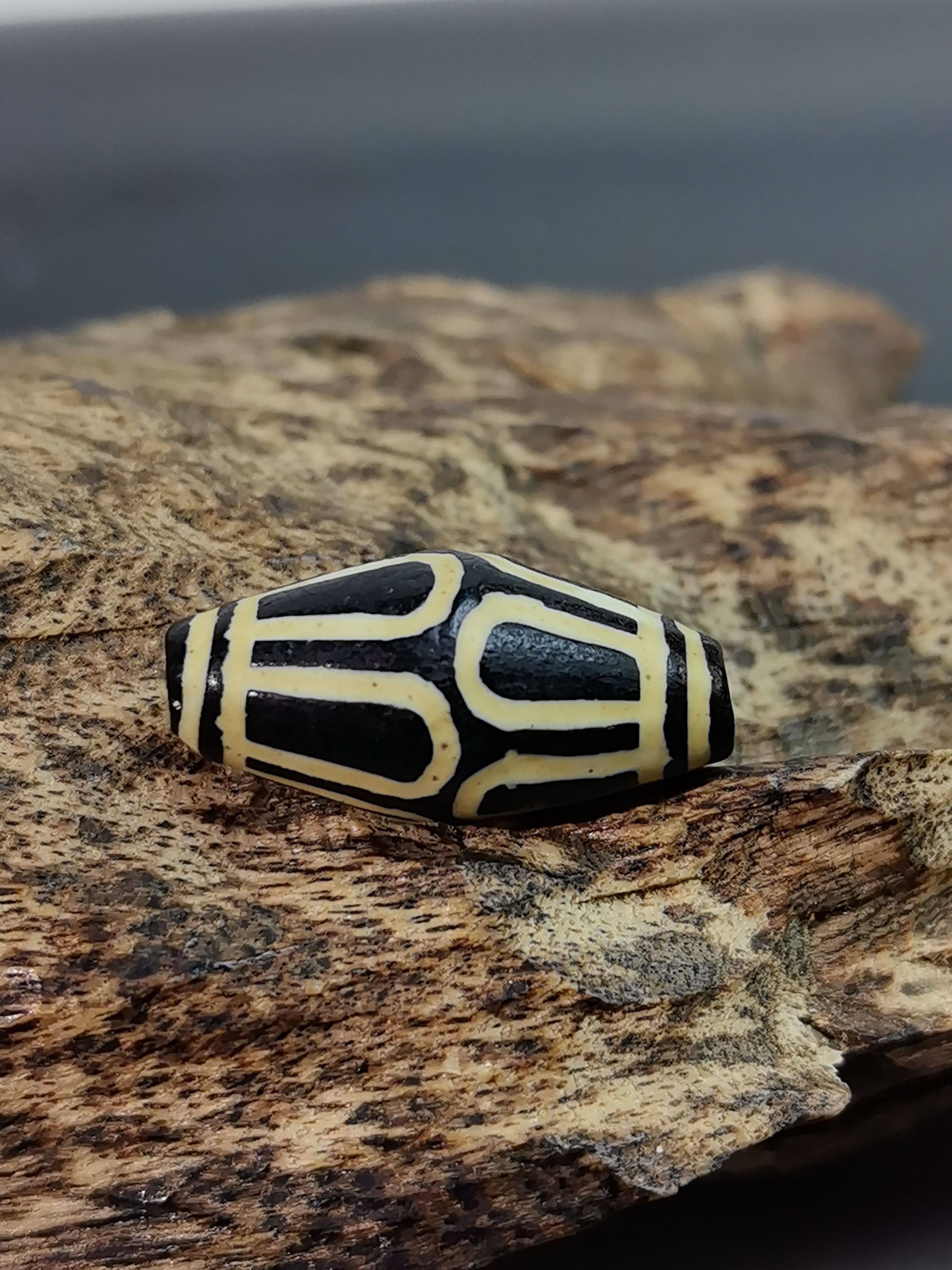 寿珠十瓣莲花金沁沧桑线条漂亮项链手串藏传