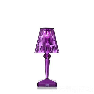 正品意大利Kartel头l battey钻石创台灯LED触摸意充电卧室床网r红