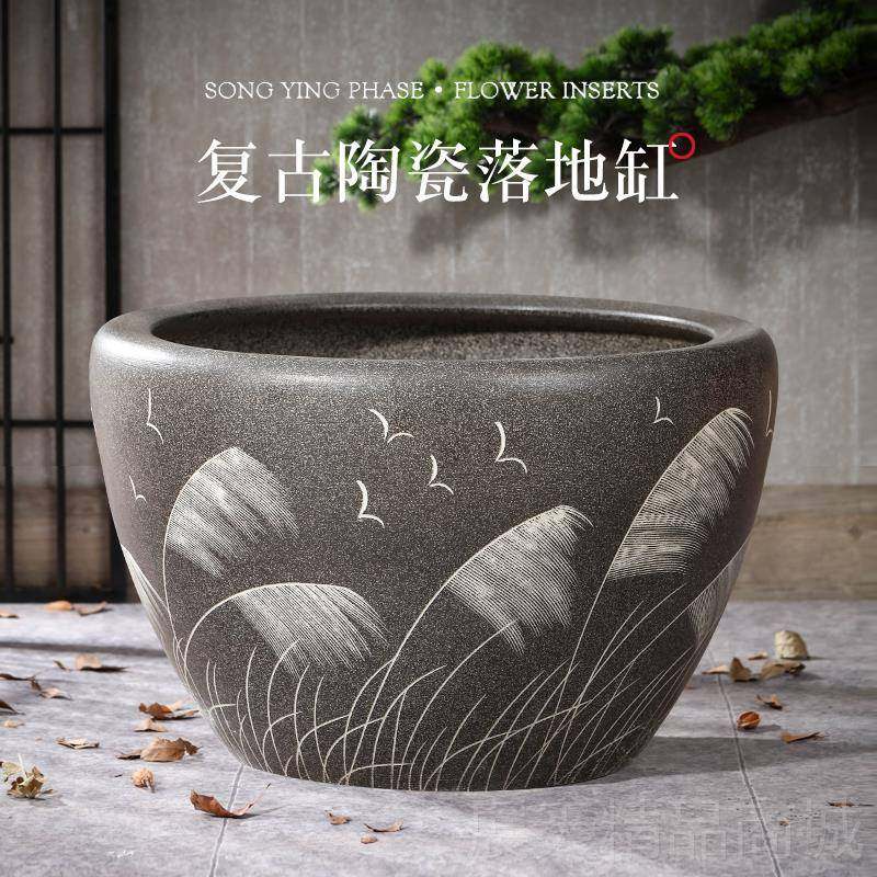 正品景德镇陶瓷鱼缸特大号锦鲤缸养龟的用专缸睡乌碗莲花荷花缸客,宠物/宠物食品及用品,底柜/落地缸,淘宝优惠券,粉丝福利购,淘宝优惠卷