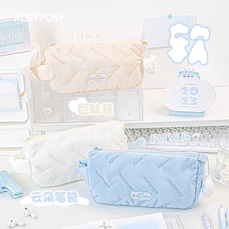 大容量笔袋高颜值双层收纳男女