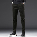 秋冬潮流时尚松紧弹力透气灯芯绒小脚休闲裤长裤218-8K620-P59，男装休闲裤，星座218-8