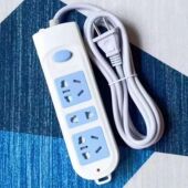 牛正品 纯铜插座板二2脚排插带线家两插头用接线板无线拖线插板座