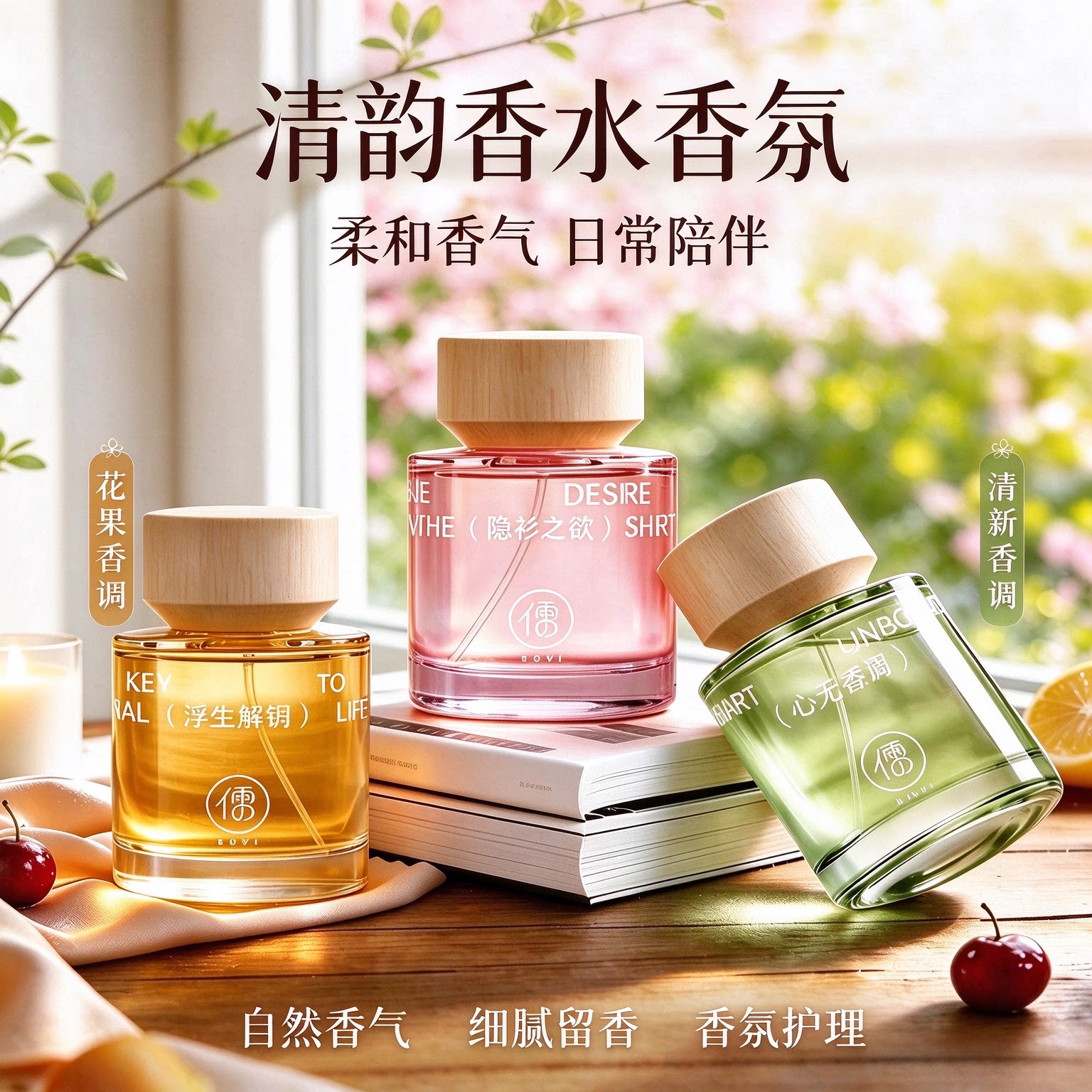 香水女士清雅淡香自然香无人区玫瑰小众香氛送女友节假日生日礼物
