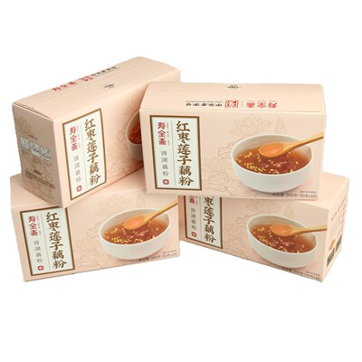 【4盒】寿全斋西湖藕粉红枣莲子藕粉300g（10包）代餐粉桂花膳食