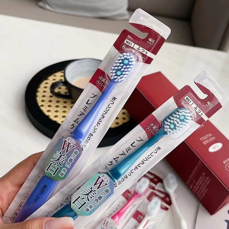 日式按摩牙刷软毛6支盒装 独立包装团购微商成人家用厂家牙刷品牌