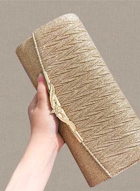 潮牌韩版名媛晚宴手拿包女宴会搭配晚礼服的小包包气质手包旗袍包