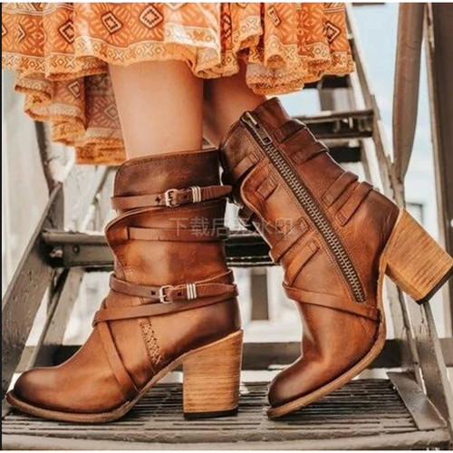 Large size 43 42 41 women's shoes fashion short boots 短靴