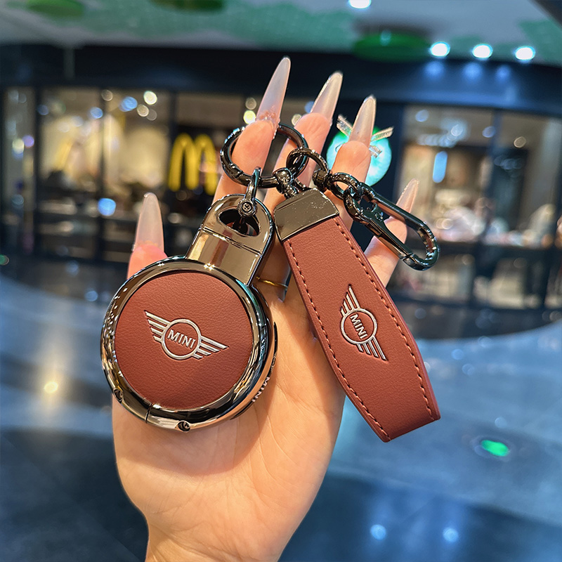适用宝马mini钥匙套countryman cooper金属包f54f55f56F60壳扣女