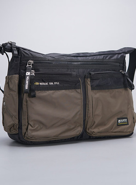 volunteer新款男士包袋斜挎包休闲牛津布包男单肩包男包简约纯色