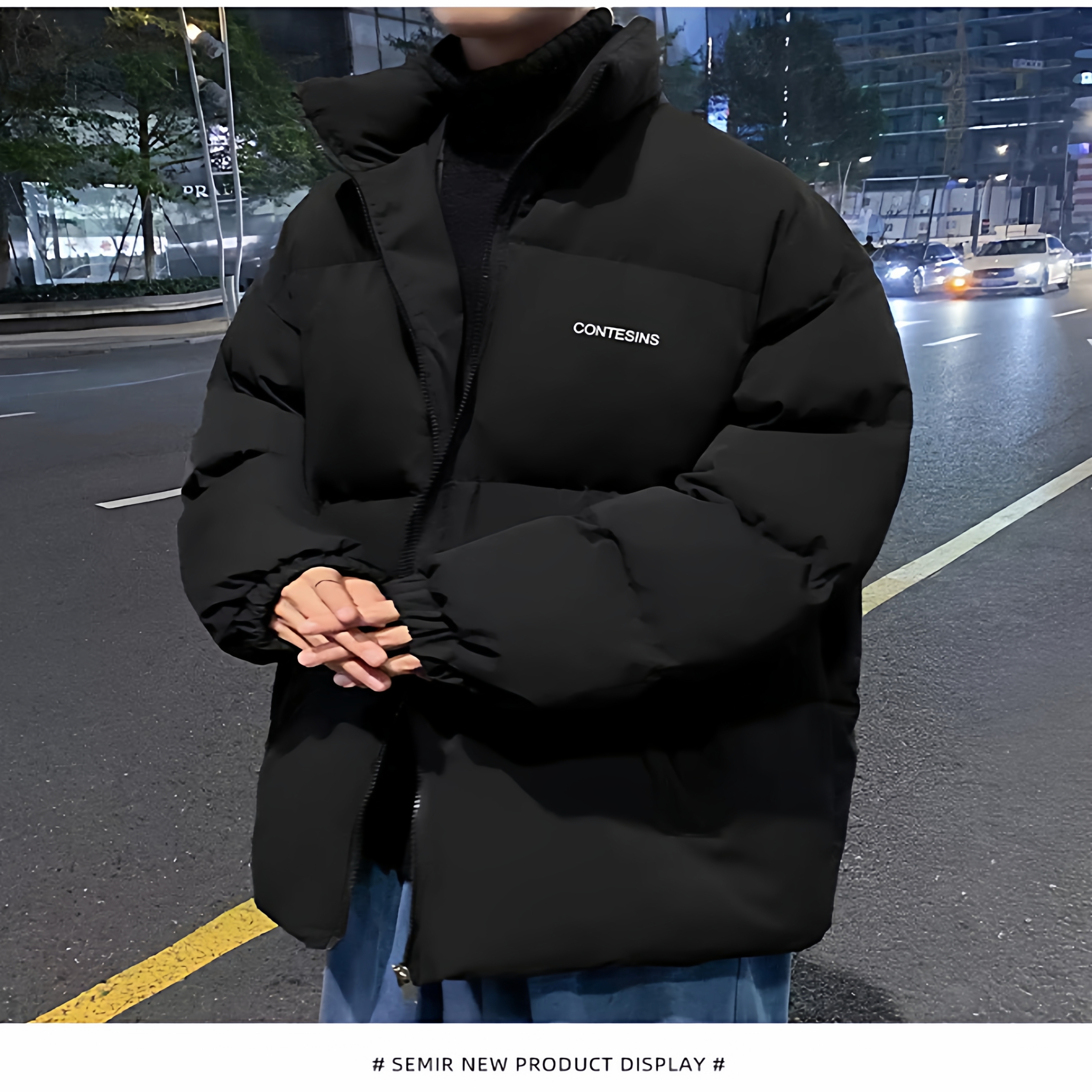 韩版潮流百搭立领棉衣冬季新款