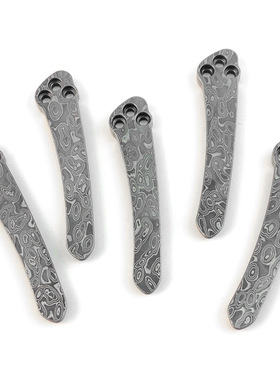 Spyderco蜘蛛C81大马士革钢一体夹子钛合金蜘蛛刀C223背夹钛配件