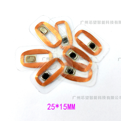 RFID直径25*15MM透明 ID5577门禁复制卡 硬标签 电梯卡抗金属防水