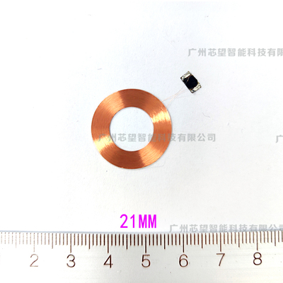 RFID直径21MM超薄复制卡 拷贝卡IDT5577配钥匙卡 门禁复制手机贴