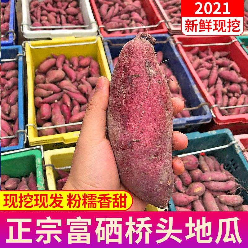 正宗海南澄迈桥头富硒地瓜10斤新鲜沙地红薯山芋板栗番薯蔬菜包邮