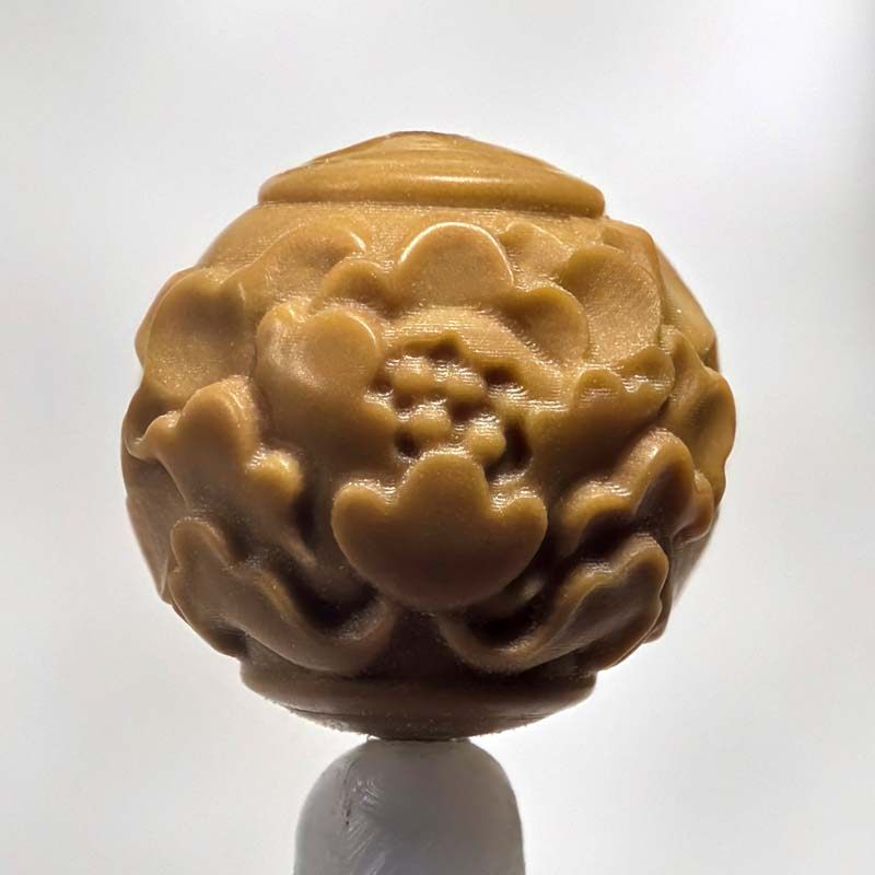 核玺猴头手串雕刻牡丹花全品