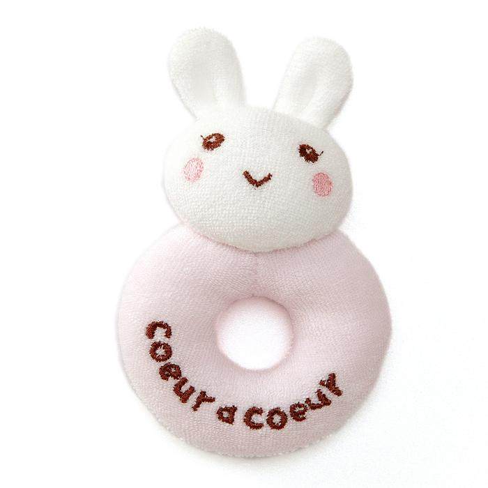 现货包邮 日本制coeur a coeur小兔家 宝宝婴儿手摇铃 新生儿起