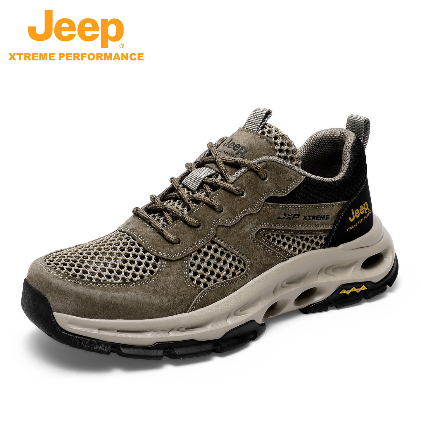 JEEP/吉普夏季品牌新款户外跑步轻便运动防滑耐磨低帮登山徒步鞋