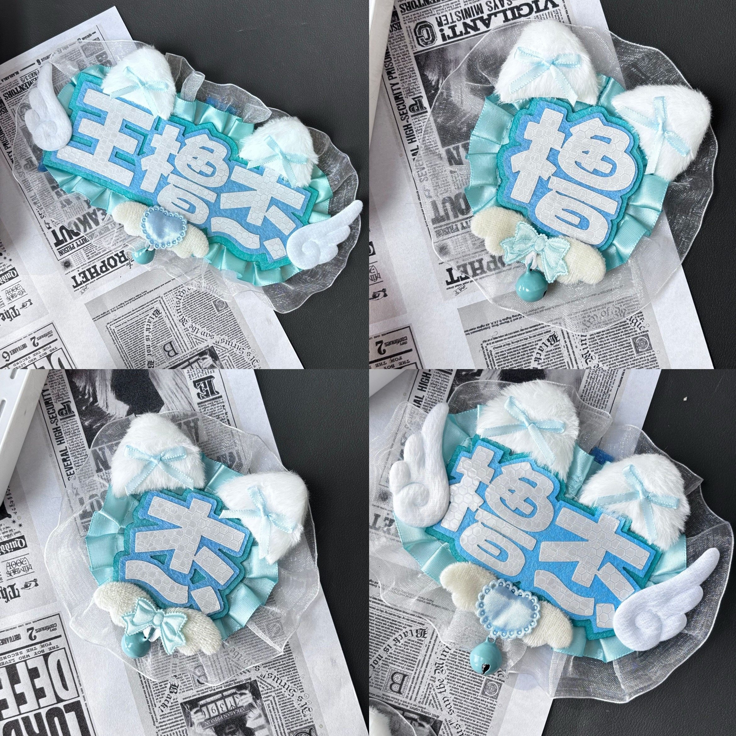 新款王橹杰周边不织布挂件反光花边Q版大头卡通挂饰应援物料礼物